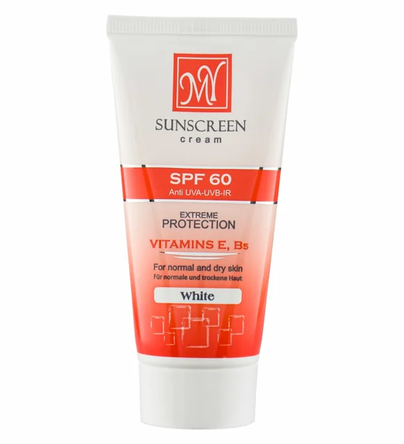 کرم ضدآفتاب بی رنگ مای SPF60 مناسب پوست های خشک و معمولی حجم 50 میلی لیتر